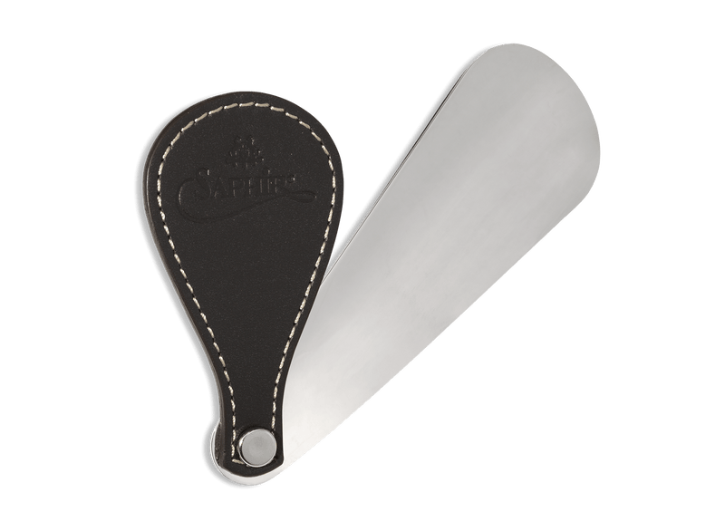 Travel Shoe Horn - Truffle - Saphir Médaille d'Or #colour_truffle-leather